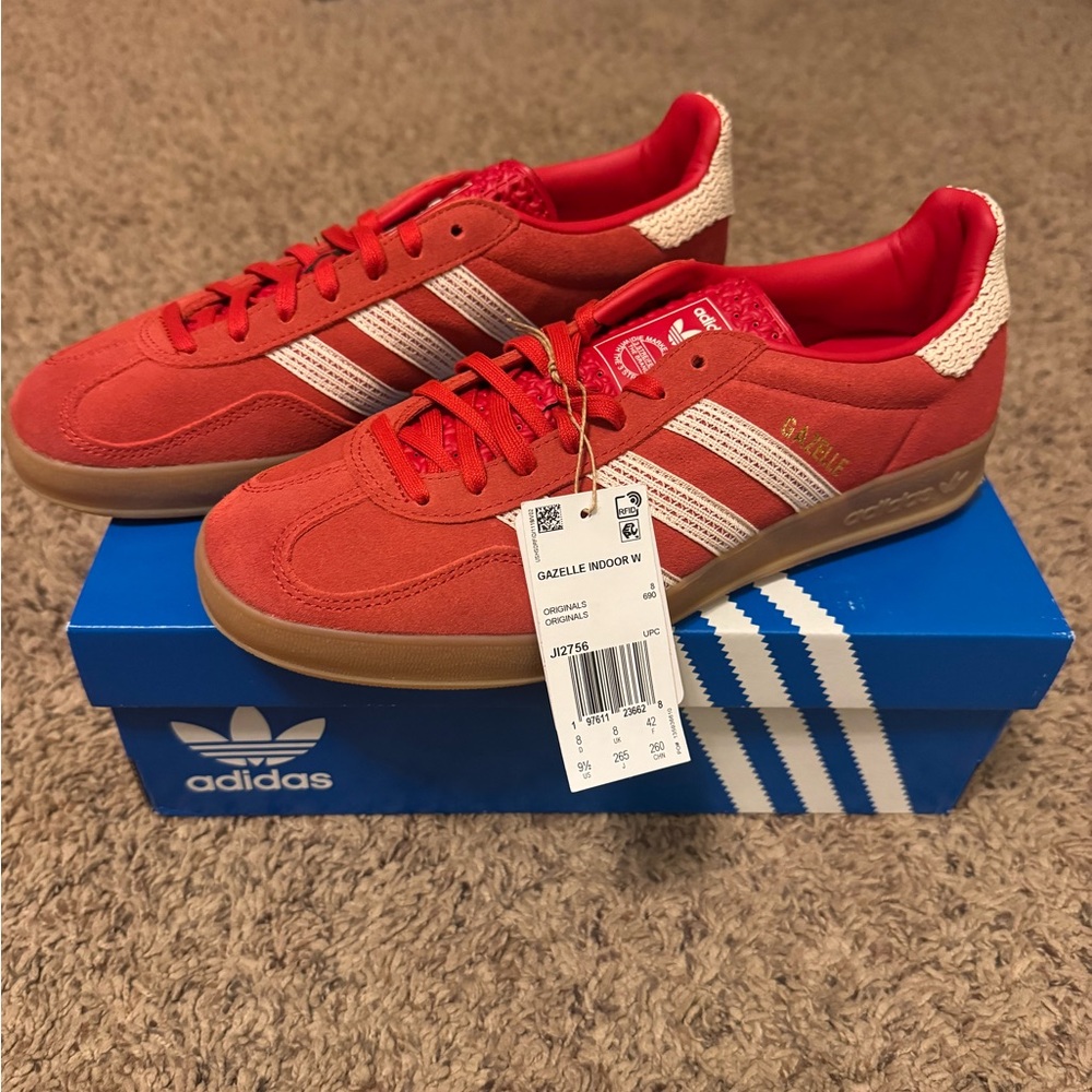 Adidas Gazelle Indoor Women’s Red Sneakers